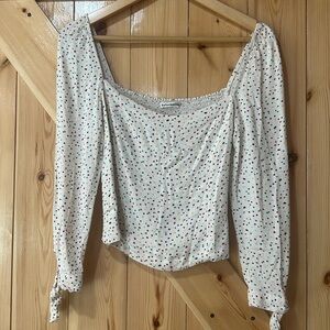 Reformation Grove Tie Sleeve Top size 6